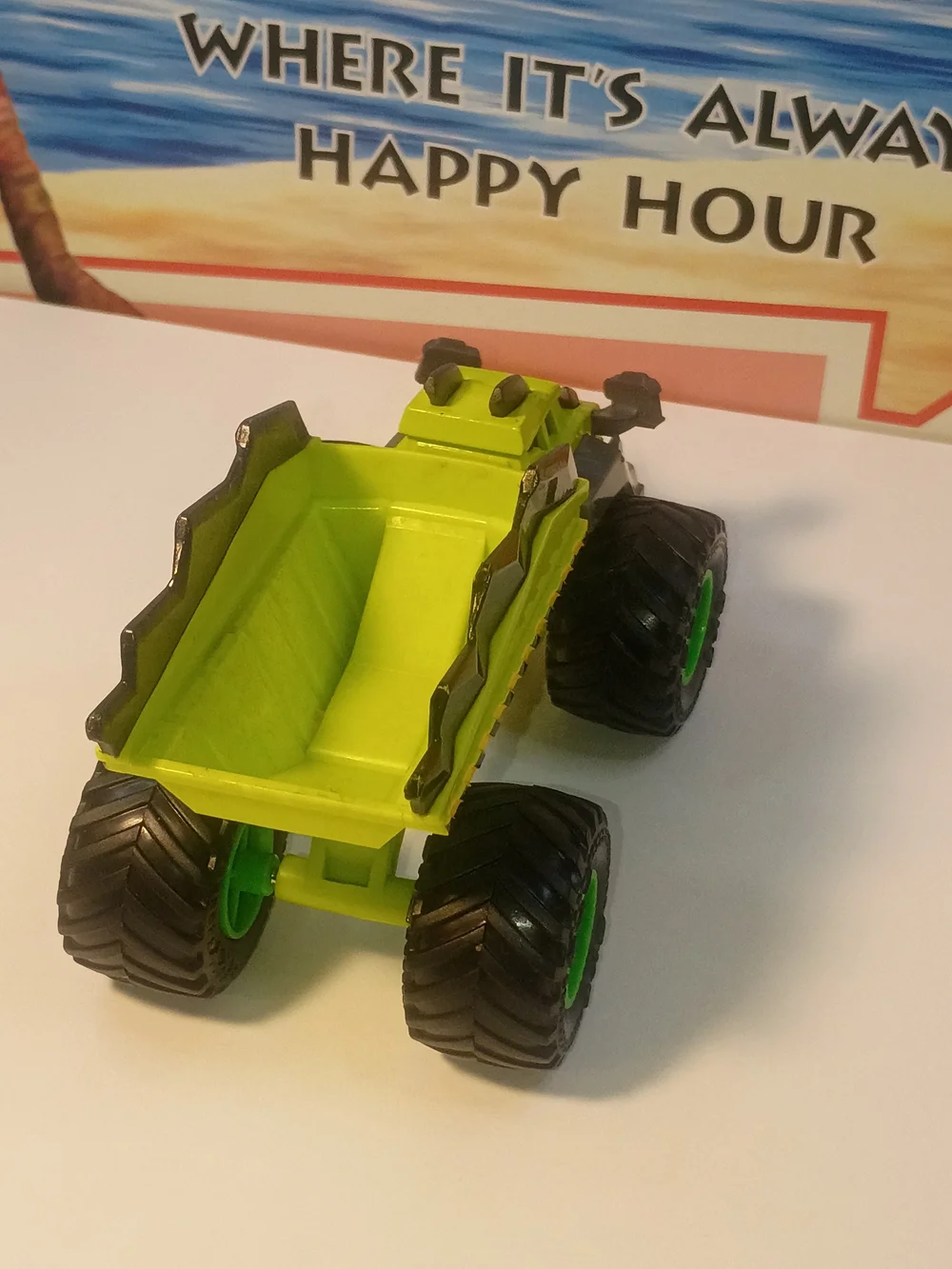Spin Master Monster Monster Jam Lime Green Dirt Squad Dump Truck Axle 1/64